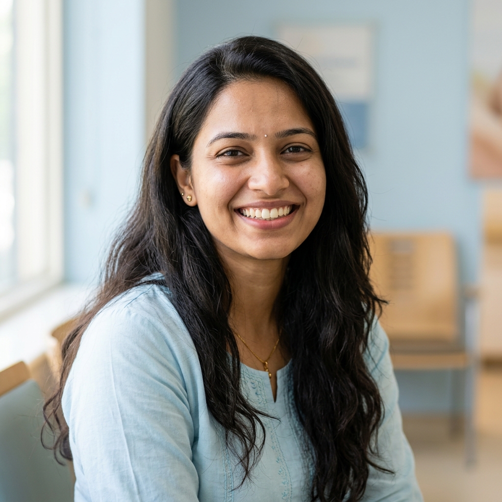 Young woman smiling